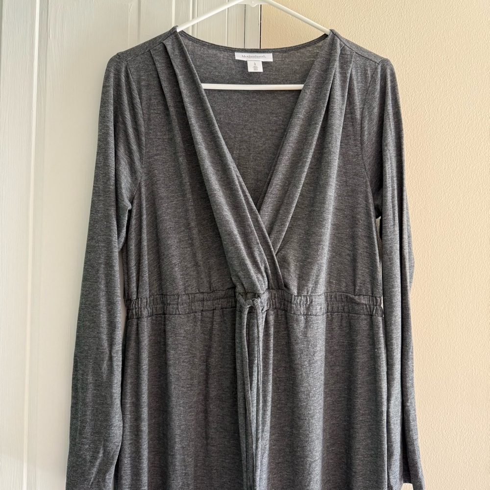 Motherhood‎ Maternity Charcoal Grey Jumpsuit Size Large - Picture 2 of 8
